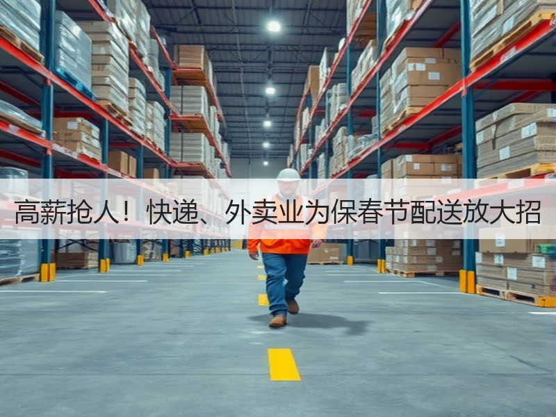 高薪抢人！快递、外卖业为保春节配送放大招