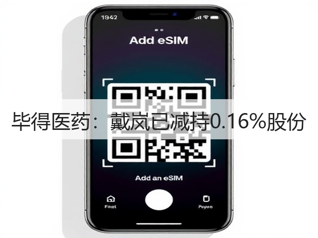 毕得医药:戴岚已减持0.16%股份(图2) 毕得医药:戴岚已减持0.16%股份(图2)