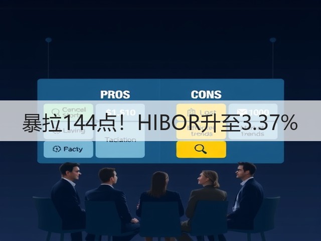 暴拉144点!HIBOR升至3.37%(图1) 暴拉144点!HIBOR升至3.37%(图1)