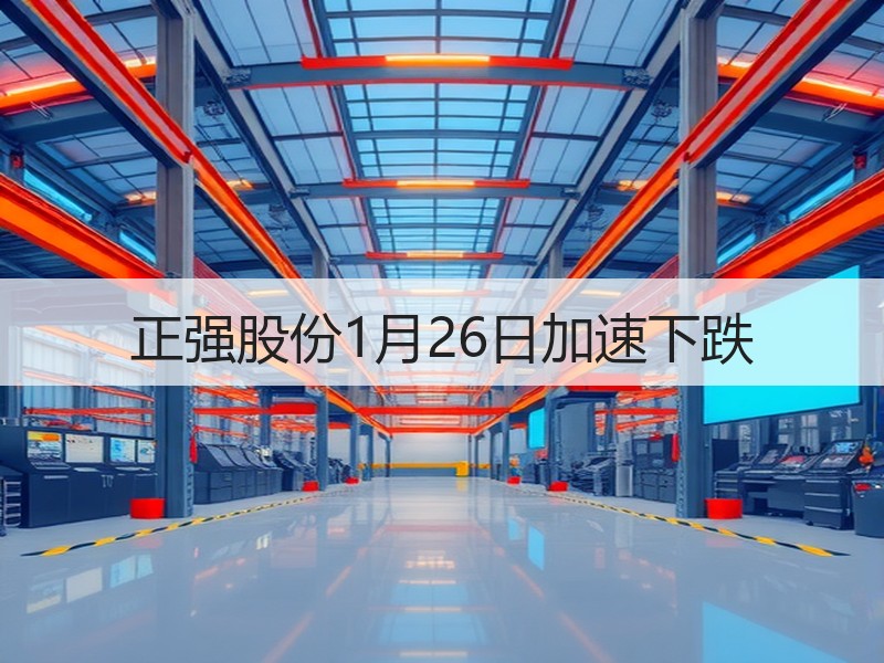 正强股份1月26日加速下跌