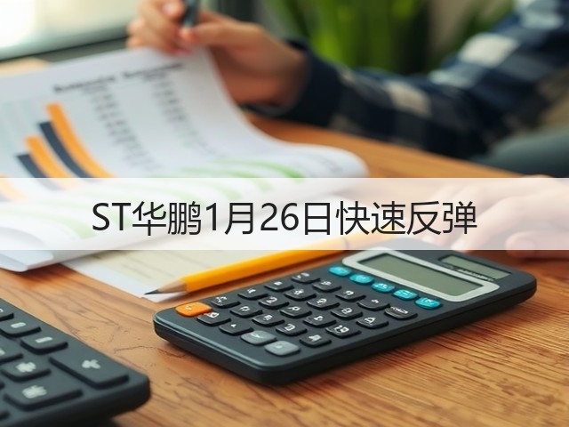 ST华鹏1月26日快速反弹(图2) ST华鹏1月26日快速反弹(图2)