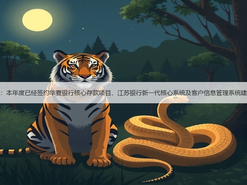 神州信息：本年度已经签约华夏银行核心存款项目、江苏银行新一代核心系统及客户信息管理系统建设项目等