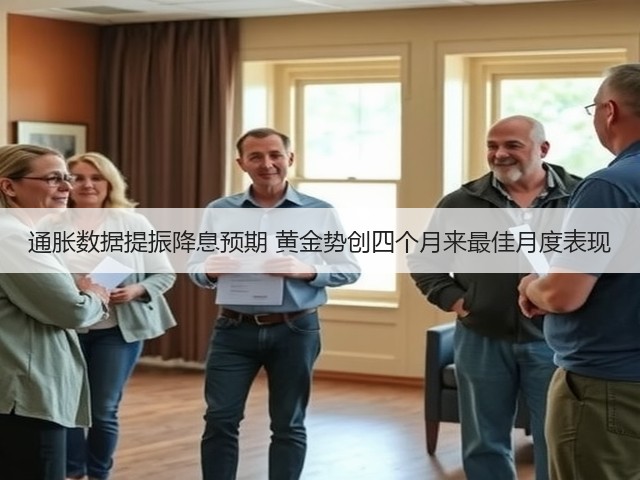 通胀数据提振降息预期 黄金势创四个月来最佳月度表现(图1) 通胀数据提振降息预期 黄金势创四个月来最佳月度表现(图1)