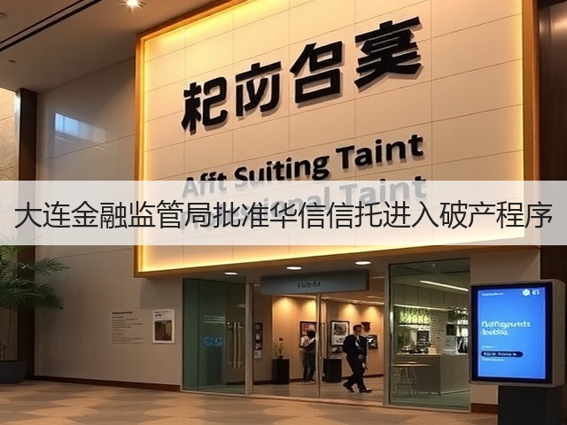 大连金融监管局批准华信信托进入破产程序(图1)