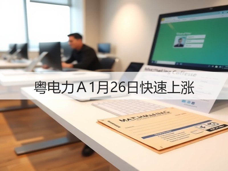 粤电力Ａ1月26日快速上涨