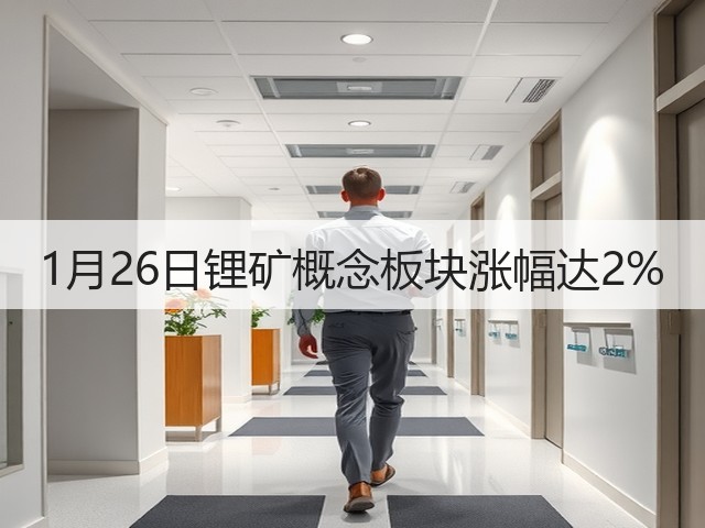 1月26日锂矿概念板块涨幅达2%(图2)