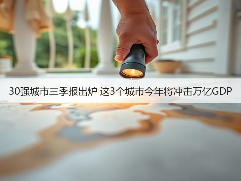 30强城市三季报出炉 这3个城市今年将冲击万亿GDP