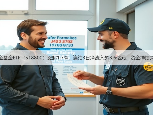 黄金基金ETF（518800）涨超1.7%，连续3日净流入超3.6亿元，资金持续关注(图1)