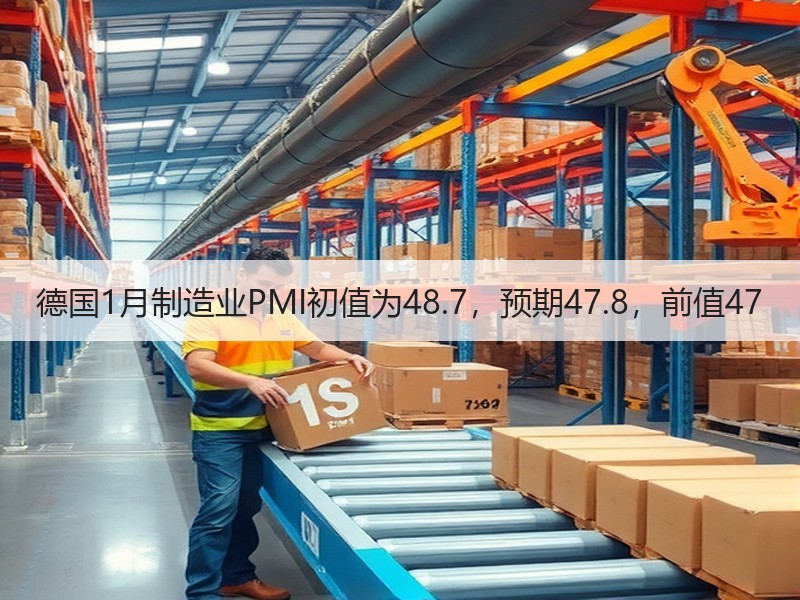 德国1月制造业PMI初值为48.7，预期47.8，前值47