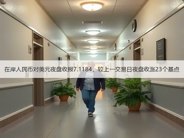 在岸人民币对美元夜盘收报7.1184，较上一交易日夜盘收涨23个基点(图3)