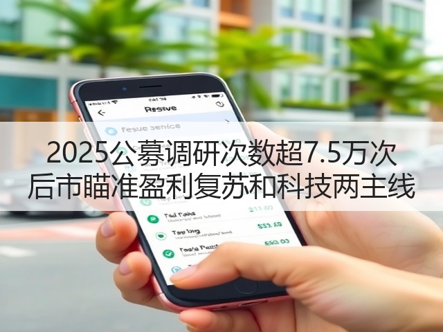2025公募调研次数超7.5万次 后市瞄准盈利复苏和科技两主线(图2)