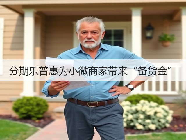 分期乐普惠为小微商家带来“备货金”(图1) 分期乐普惠为小微商家带来“备货金”(图1)