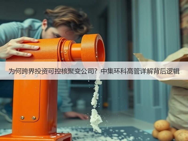 为何跨界投资可控核聚变公司？中集环科高管详解背后逻辑