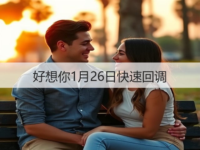 好想你1月26日快速回调(图2) 好想你1月26日快速回调(图2)