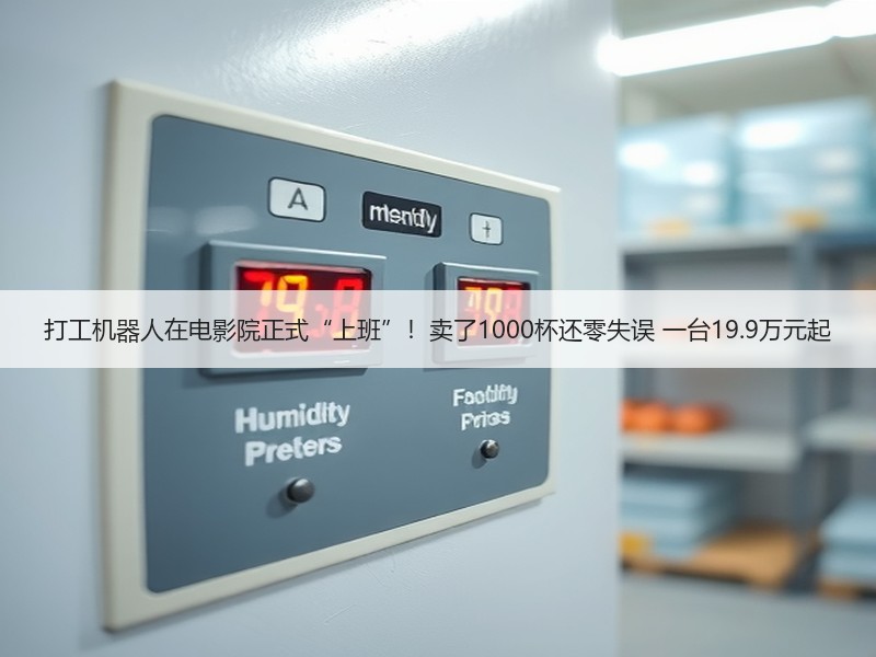 打工机器人在电影院正式“上班”！卖了1000杯还零失误 一台19.9万元起