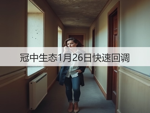 冠中生态1月26日快速回调(图2) 冠中生态1月26日快速回调(图2)