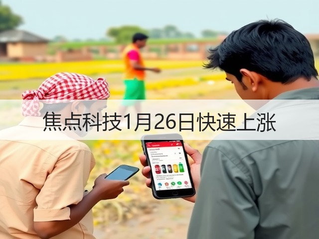 焦点科技1月26日快速上涨(图2) 焦点科技1月26日快速上涨(图2)