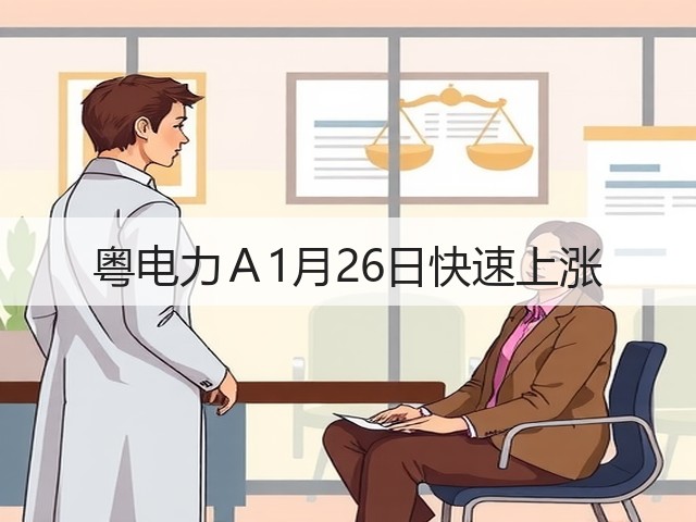 粤电力Ａ1月26日快速上涨(图2)