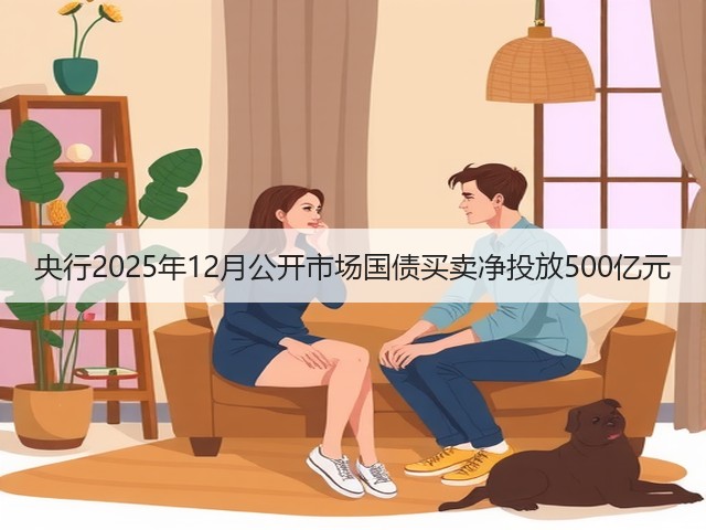 央行2025年12月公开市场国债买卖净投放500亿元(图3)