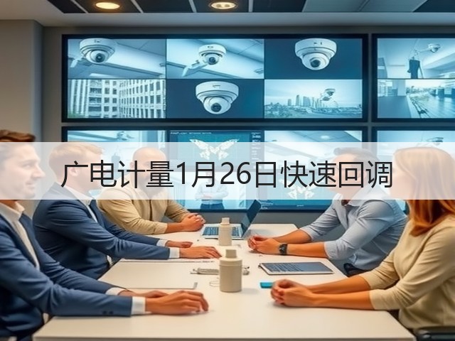 广电计量1月26日快速回调(图1) 广电计量1月26日快速回调(图1)