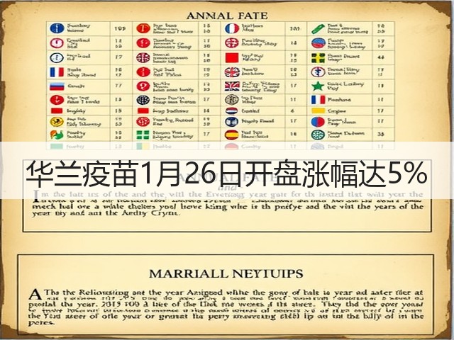 华兰疫苗1月26日开盘涨幅达5%(图1) 华兰疫苗1月26日开盘涨幅达5%(图1)