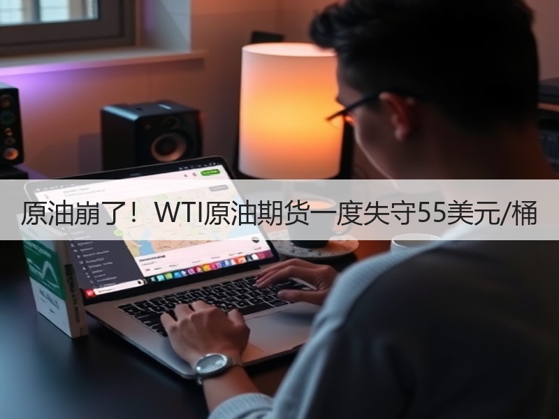 原油崩了！WTI原油期货一度失守55美元/桶