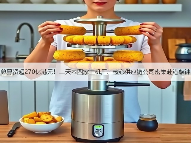 总募资超270亿港元！二天内四家主机厂、核心供应链公司密集赴港敲钟(图1)