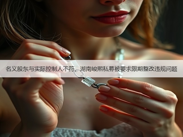 名义股东与实际控制人不符,湖南峻熙私募被要求限期整改违规问题(图1) 名义股东与实际控制人不符,湖南峻熙私募被要求限期整改违规问题(图1)