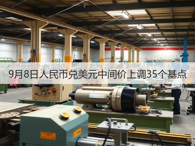 9月8日人民币兑美元中间价上调35个基点
