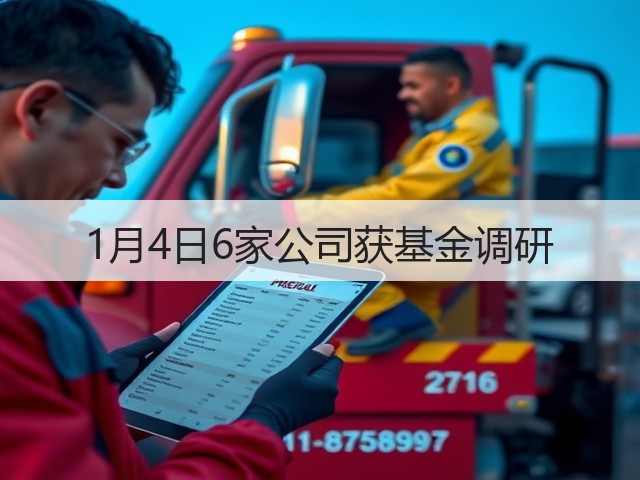 1月4日6家公司获基金调研(图2)