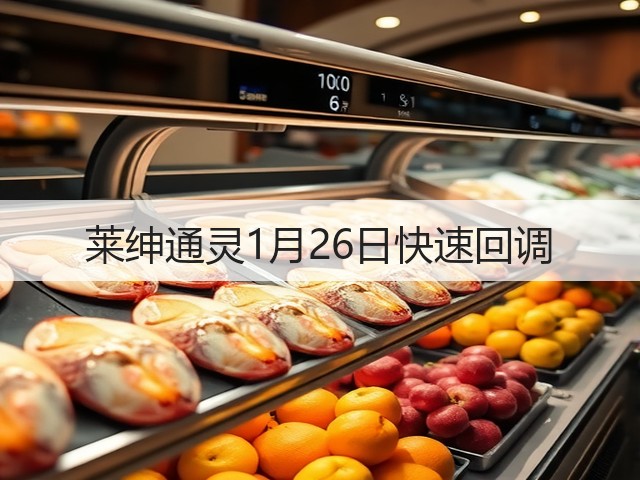 莱绅通灵1月26日快速回调(图3)