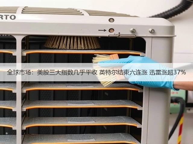 全球市场：美股三大指数几乎平收 英特尔结束六连涨 迅雷涨超37%(图1)