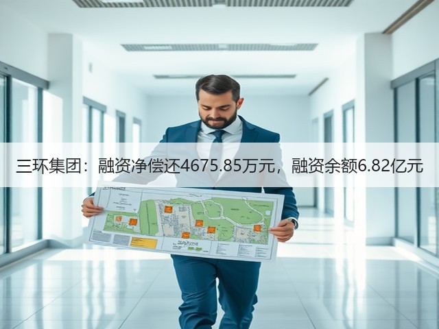 三环集团:融资净偿还4675.85万元,融资余额6.82亿元(图1) 三环集团:融资净偿还4675.85万元,融资余额6.82亿元(图1)