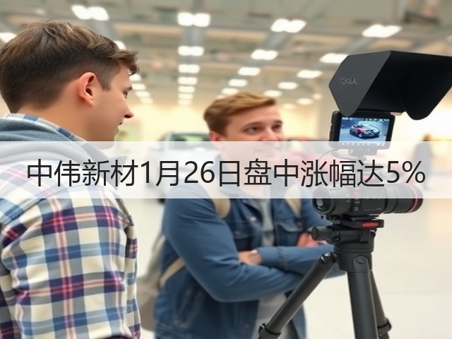 中伟新材1月26日盘中涨幅达5%(图2)