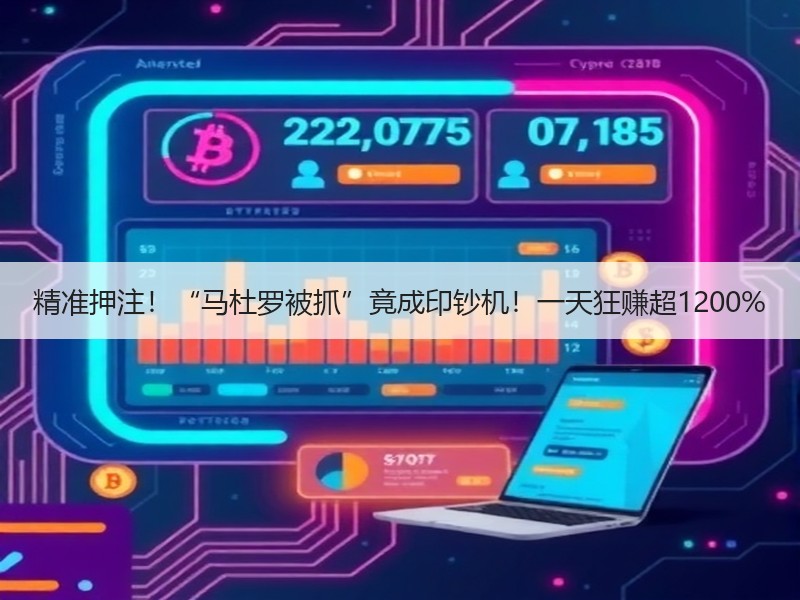 精准押注！“马杜罗被抓”竟成印钞机！一天狂赚超1200%