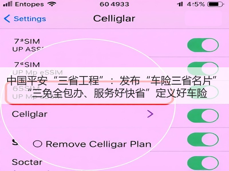 中国平安“三省工程”：发布“车险三省名片” “三免全包办、服务好快省”定义好车险