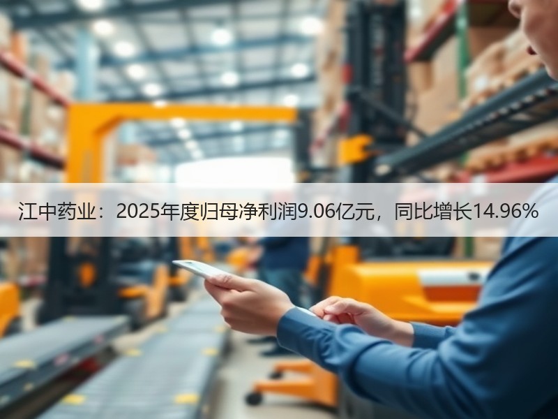 江中药业：2025年度归母净利润9.06亿元，同比增长14.96%