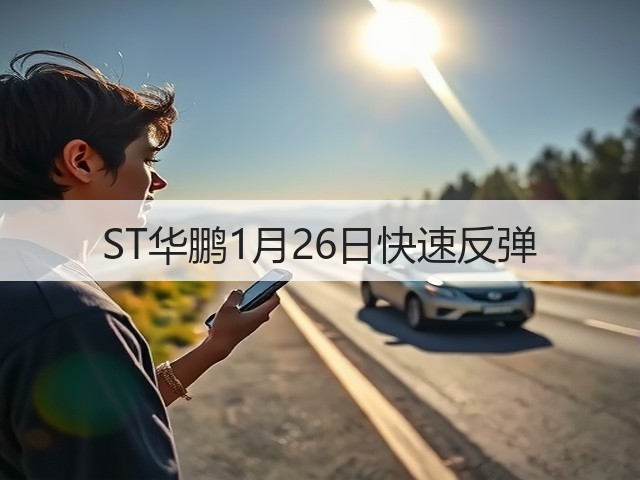 ST华鹏1月26日快速反弹(图2) ST华鹏1月26日快速反弹(图2)