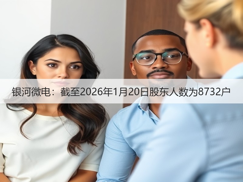 银河微电：截至2026年1月20日股东人数为8732户