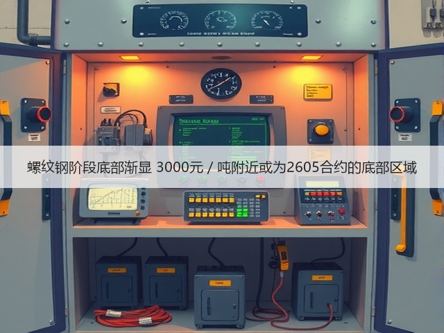 螺纹钢阶段底部渐显 3000元／吨附近或为2605合约的底部区域(图3)