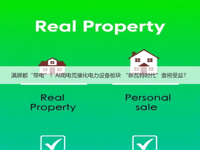 满屏都“带电”！AI用电荒催化电力设备板块 “新瓦特时代”谁将受益？