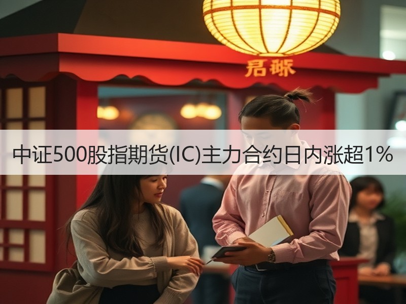 中证500股指期货(IC)主力合约日内涨超1%