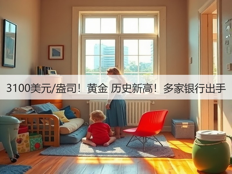 3100美元/盎司！黄金 历史新高！多家银行出手