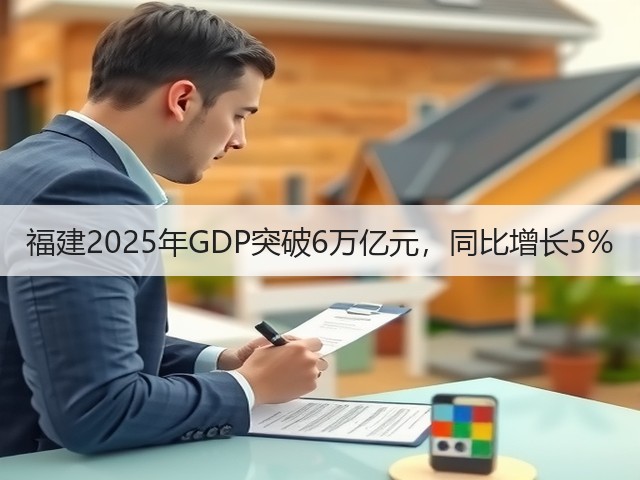 福建2025年GDP突破6万亿元,同比增长5%(图3) 福建2025年GDP突破6万亿元,同比增长5%(图3)