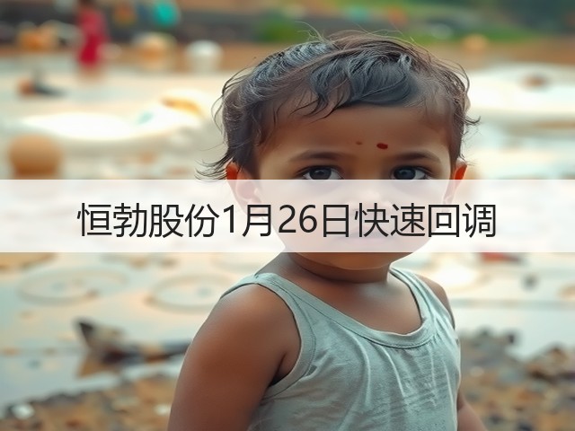 恒勃股份1月26日快速回调(图2) 恒勃股份1月26日快速回调(图2)