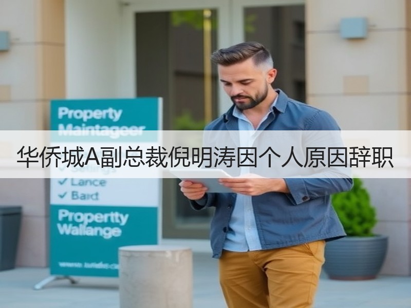 华侨城A副总裁倪明涛因个人原因辞职