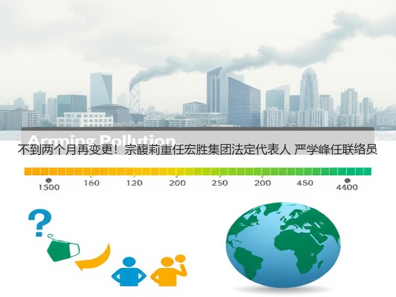 不到两个月再变更！宗馥莉重任宏胜集团法定代表人 严学峰任联络员