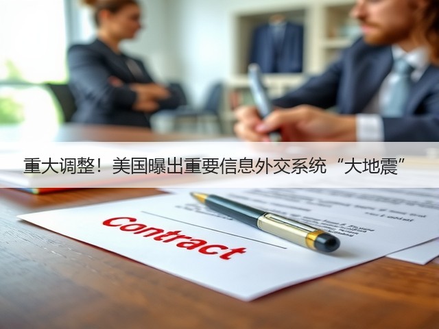 重大调整!美国曝出重要信息外交系统“大地震”(图1) 重大调整!美国曝出重要信息外交系统“大地震”(图1)