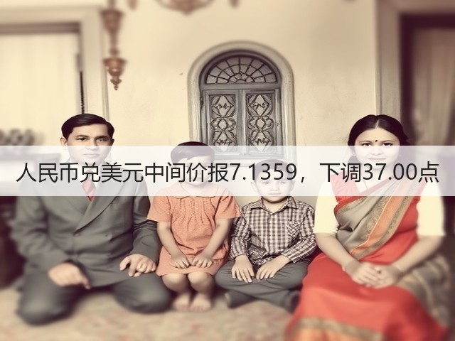 人民币兑美元中间价报7.1359，下调37.00点(图3)