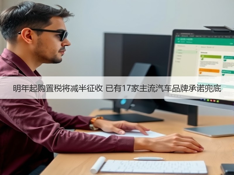 明年起购置税将减半征收 已有17家主流汽车品牌承诺兜底